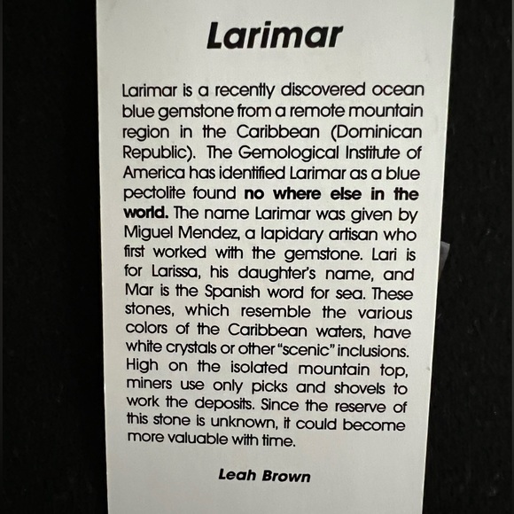 🌸🌸Pearl, Larimar & Swarovski 30” Necklace 🌸🌸 - Picture 11 of 12